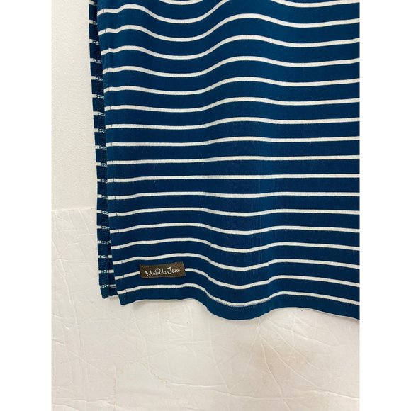 Matilda Jane Women’s Blue & White Stripe Set Sail Maxi Dress Shirt Dress Small - Picture 7 of 9